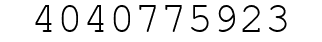 Number 4040775923.