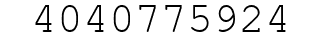 Number 4040775924.
