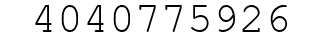 Number 4040775926.