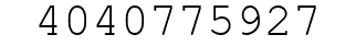 Number 4040775927.