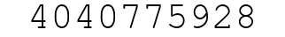 Number 4040775928.