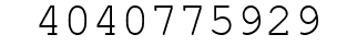 Number 4040775929.