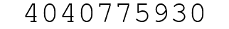 Number 4040775930.