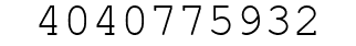Number 4040775932.