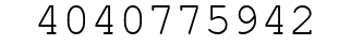 Number 4040775942.