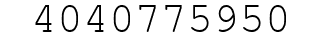 Number 4040775950.