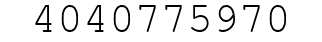 Number 4040775970.