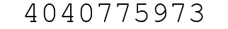 Number 4040775973.