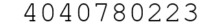 Number 4040780223.
