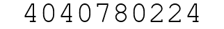 Number 4040780224.