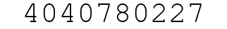 Number 4040780227.