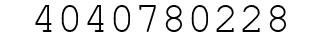 Number 4040780228.