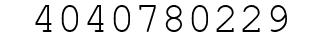 Number 4040780229.
