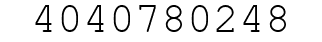 Number 4040780248.
