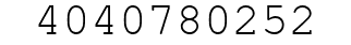 Number 4040780252.