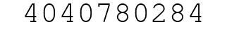 Number 4040780284.