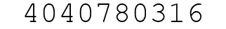 Number 4040780316.
