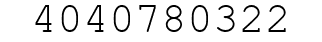 Number 4040780322.