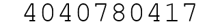 Number 4040780417.