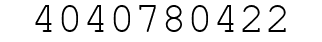 Number 4040780422.