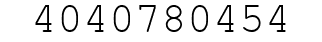 Number 4040780454.