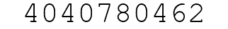 Number 4040780462.