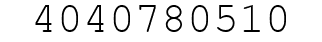 Number 4040780510.