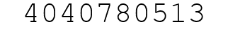 Number 4040780513.