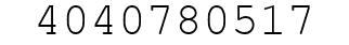 Number 4040780517.