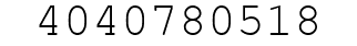 Number 4040780518.
