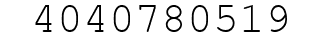 Number 4040780519.