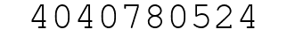 Number 4040780524.