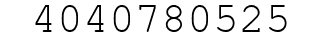 Number 4040780525.