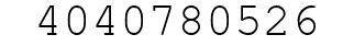 Number 4040780526.
