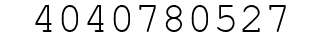 Number 4040780527.