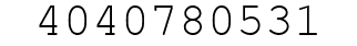 Number 4040780531.