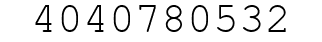 Number 4040780532.