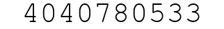 Number 4040780533.