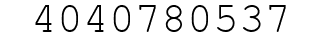 Number 4040780537.
