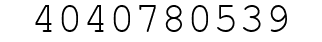 Number 4040780539.