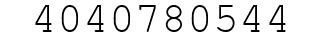 Number 4040780544.