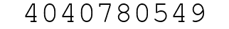 Number 4040780549.