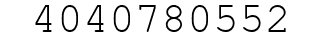 Number 4040780552.