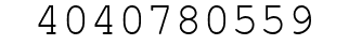 Number 4040780559.