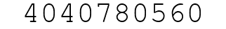 Number 4040780560.