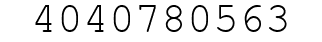 Number 4040780563.