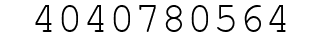 Number 4040780564.
