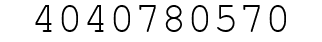Number 4040780570.