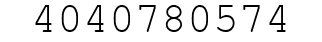 Number 4040780574.