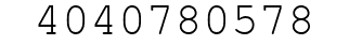 Number 4040780578.
